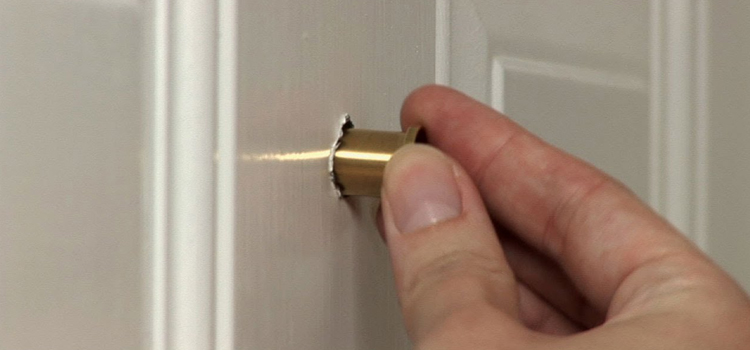 peephole door repair in Newman